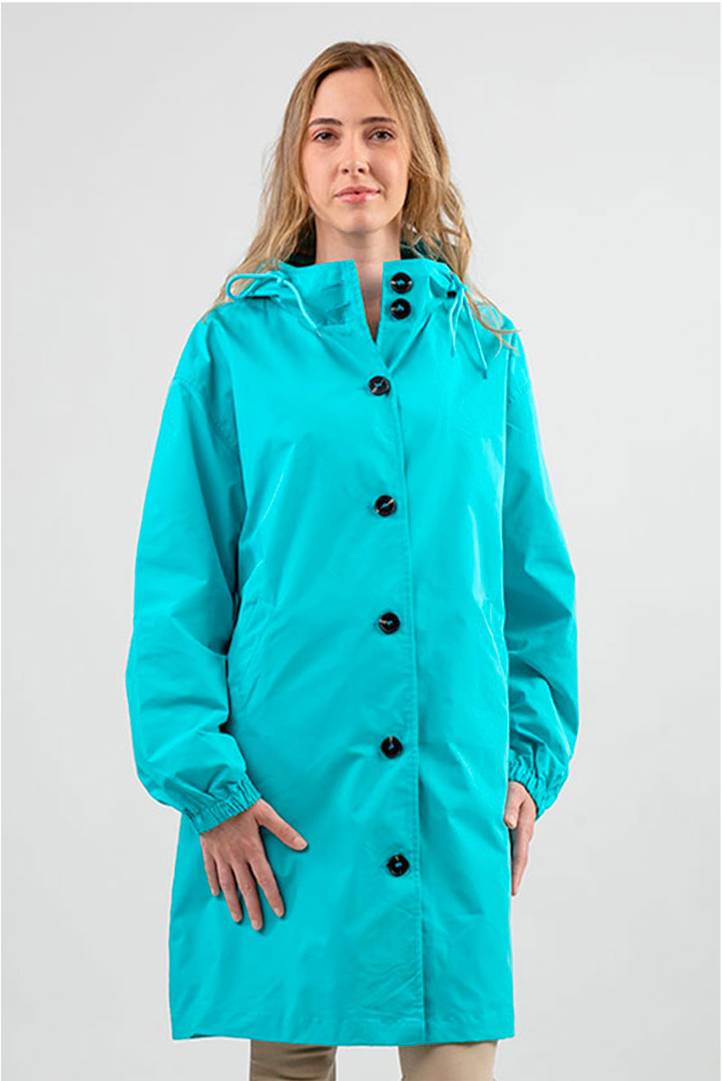 ELEKTRISK CYAN VINDJACKA
