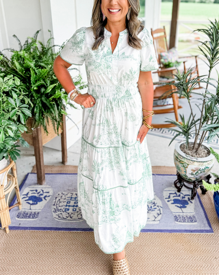 Elin | Klassisk Toile Maxi