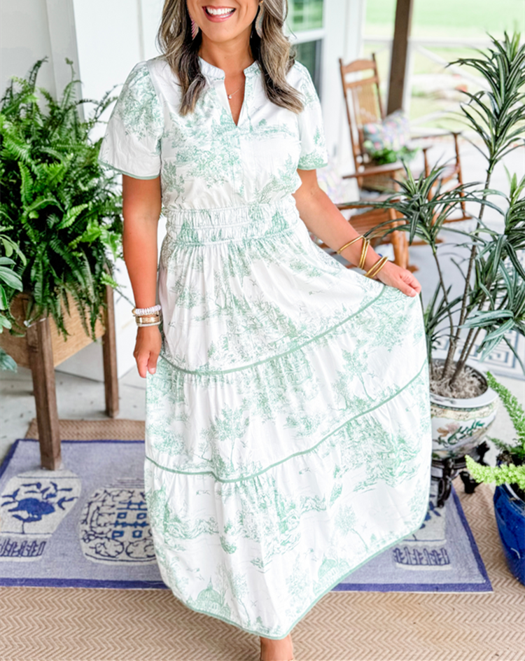 Elin | Klassisk Toile Maxi