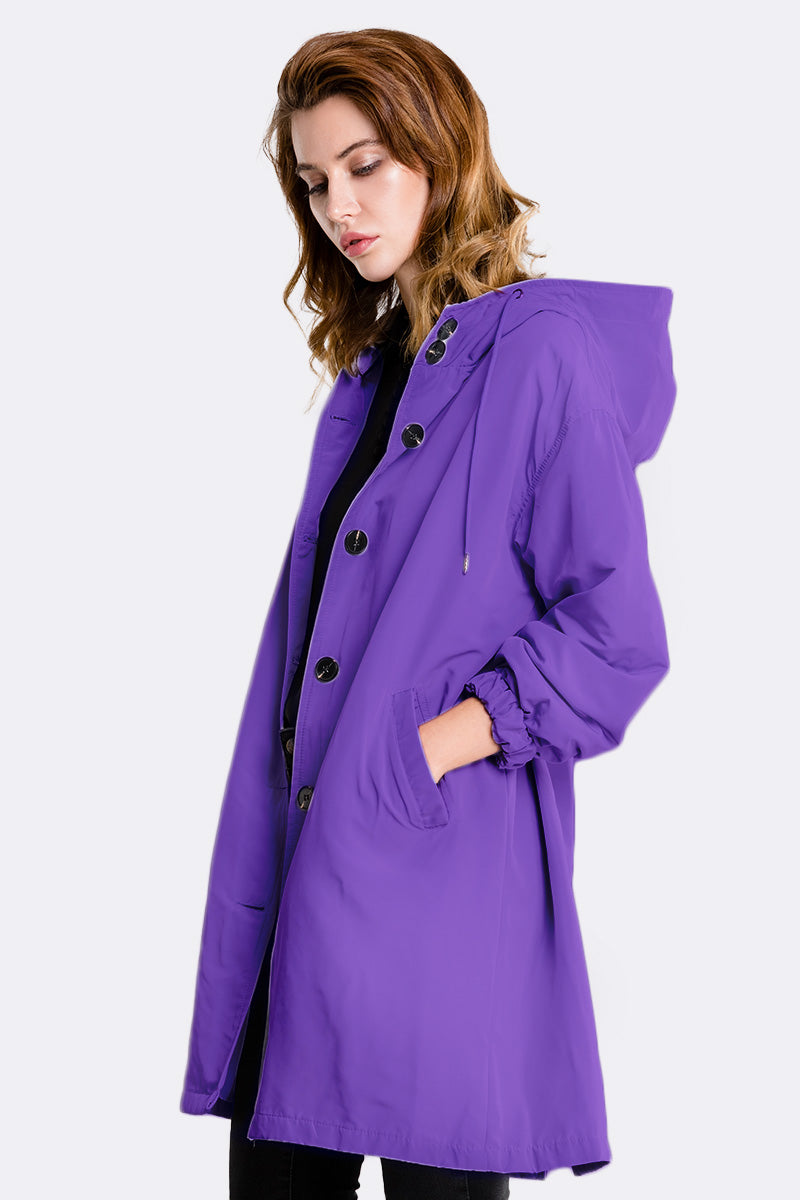 GINGHAM ULTRAVIOLETT VINDJACKA