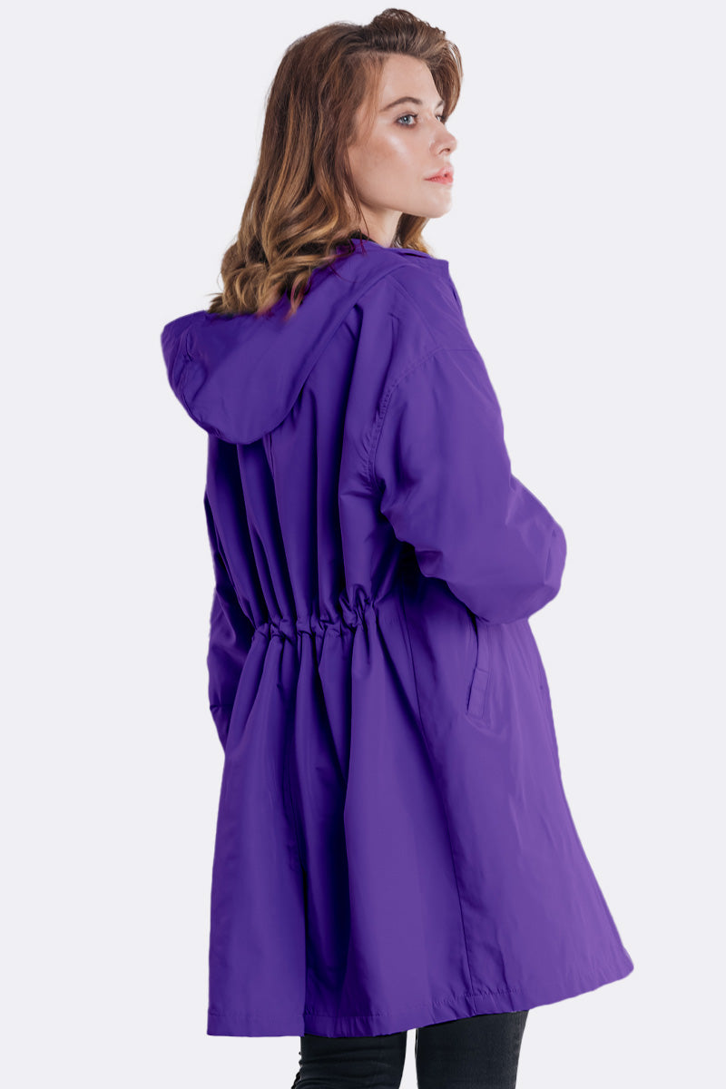 GINGHAM ULTRAVIOLETT VINDJACKA
