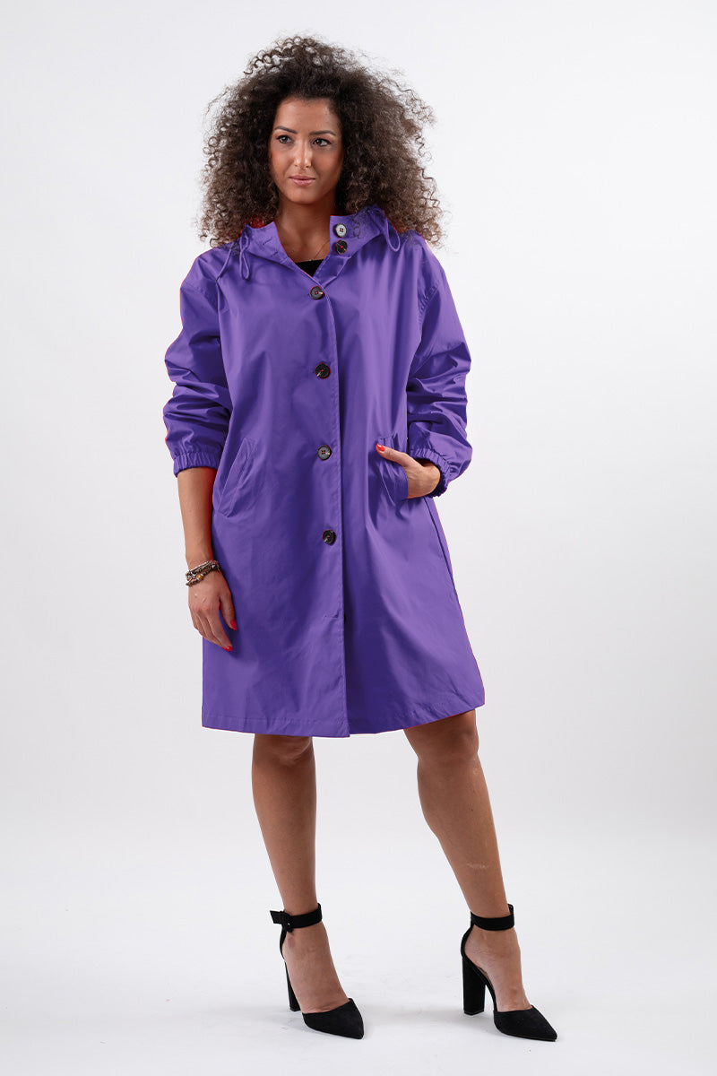 GINGHAM ULTRAVIOLETT VINDJACKA