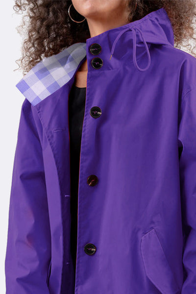 GINGHAM ULTRAVIOLETT VINDJACKA