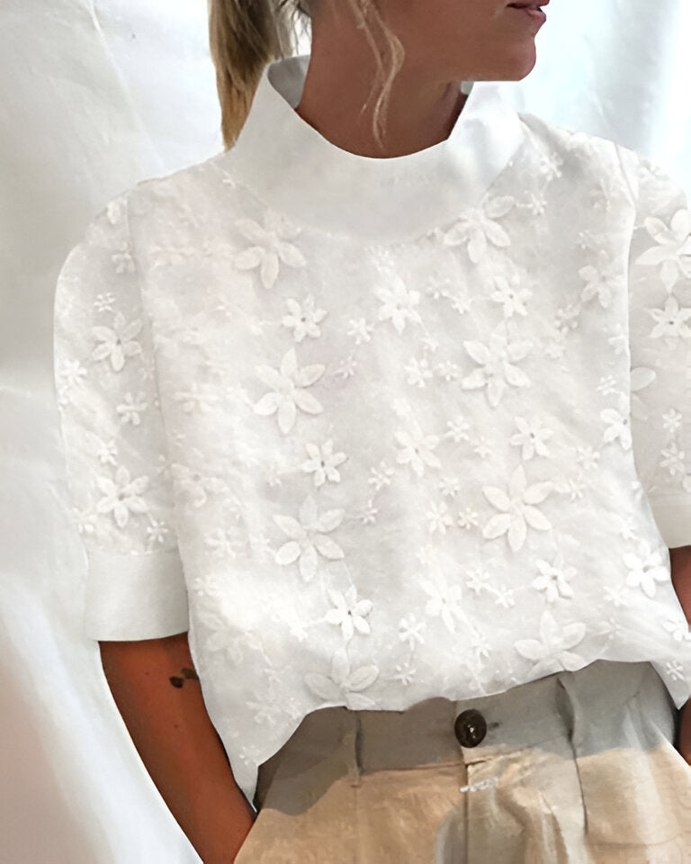 Diane | Shirt with stand‑up collar