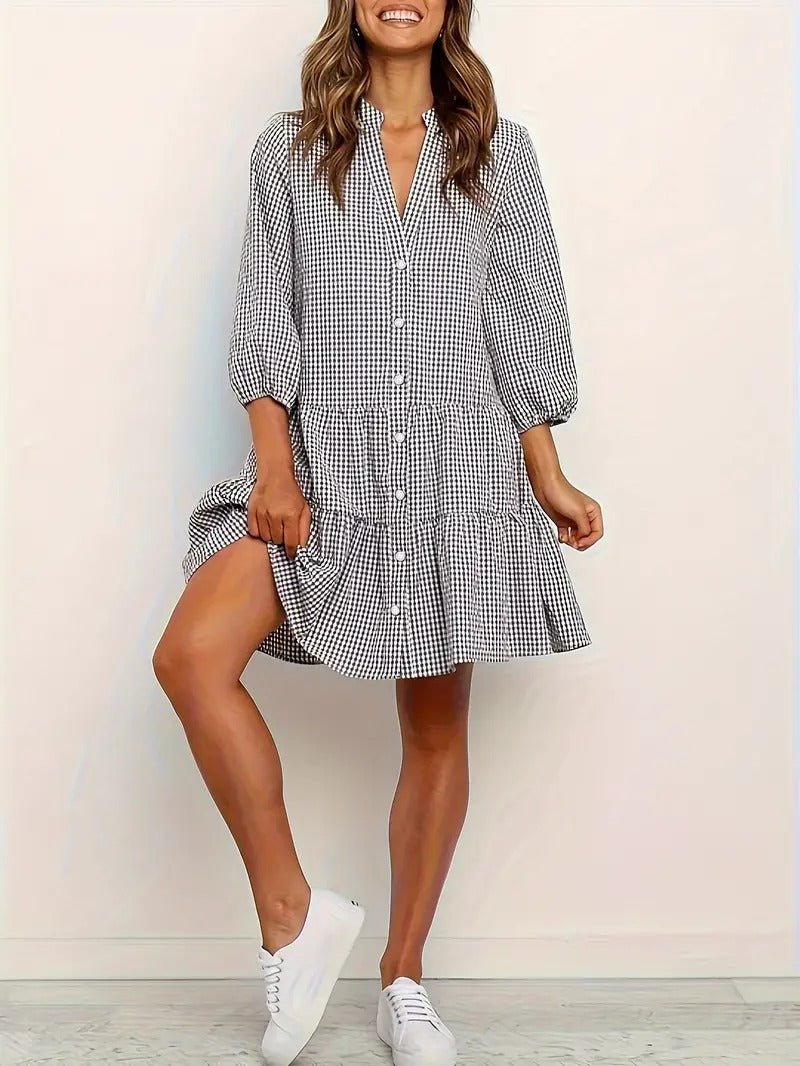 Mona | Gingham Dröm Klänning