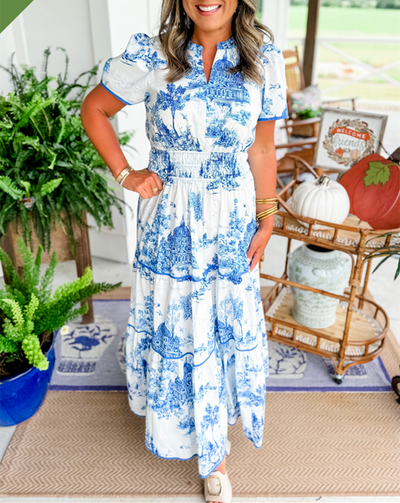Elin | Klassisk Toile Maxi