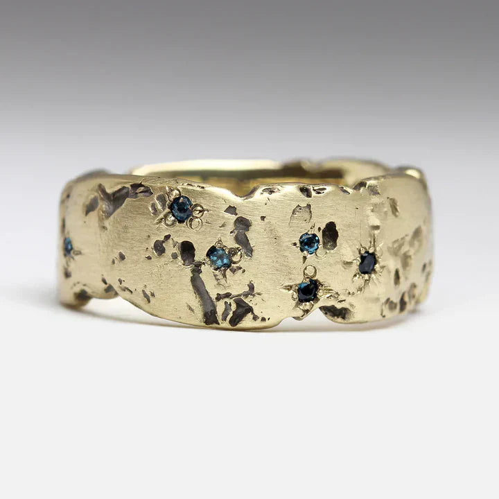 Bea | Vintage Ring Inspiration med Blå Kristall