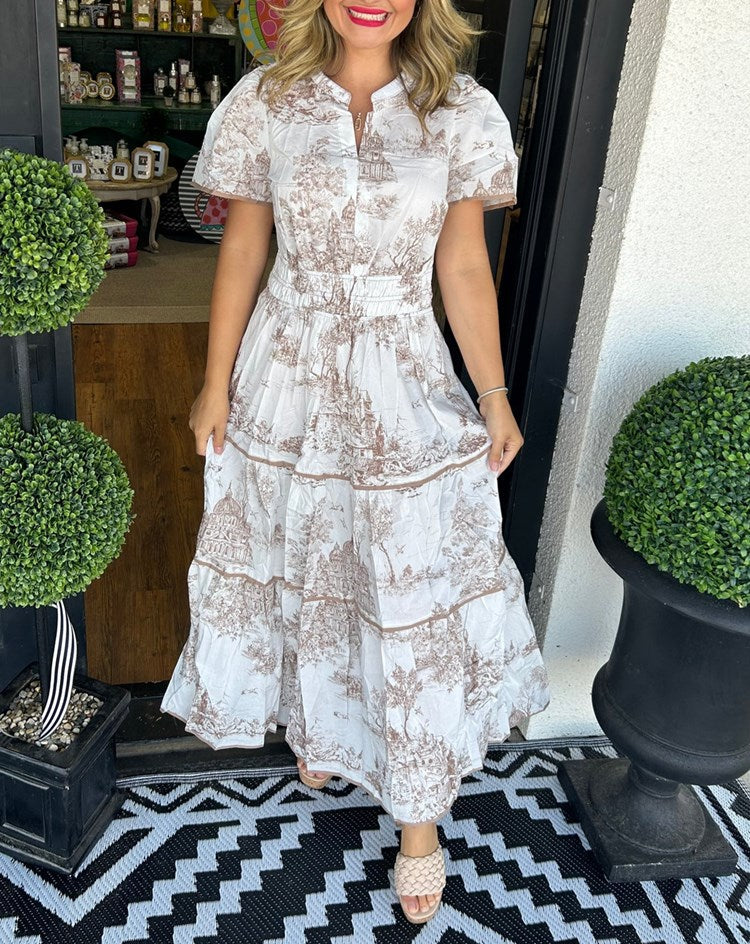 Elin | Klassisk Toile Maxi