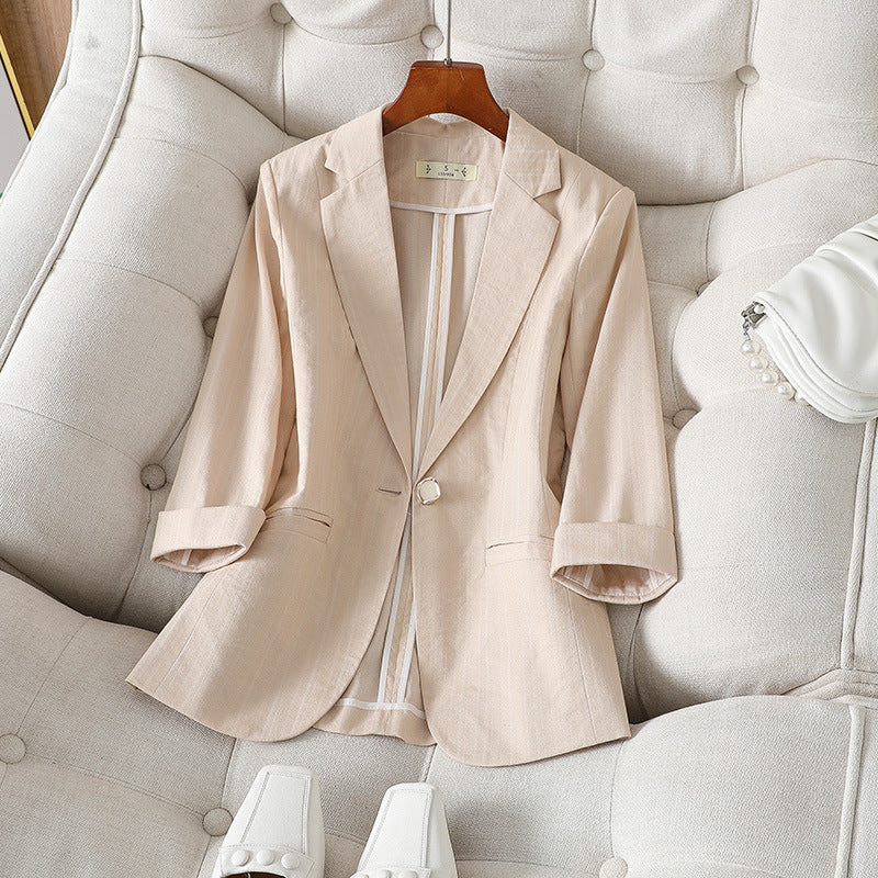 Greta | Blazer i Lin
