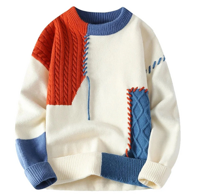 Carl | Modern patchwork-tröja