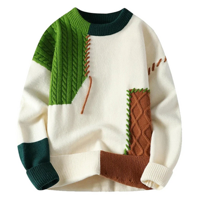 Carl | Modern patchwork-tröja