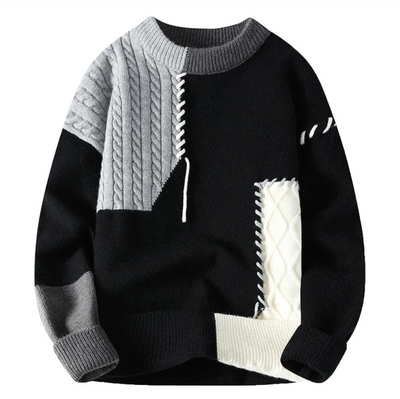 Carl | Modern patchwork-tröja