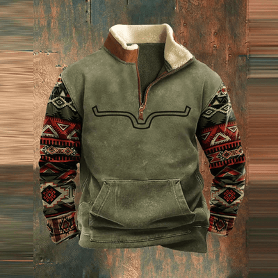 Tommy | Graphic Zip-Up Sweatshirt för Herrar