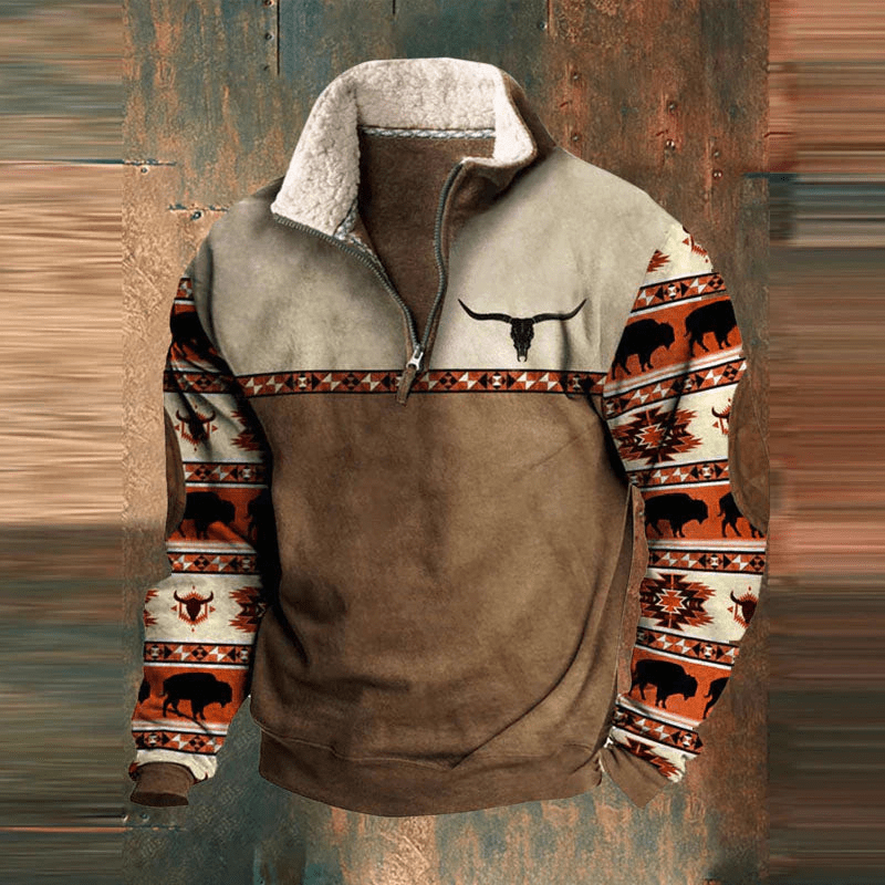 Tommy | Graphic Zip-Up Sweatshirt för Herrar