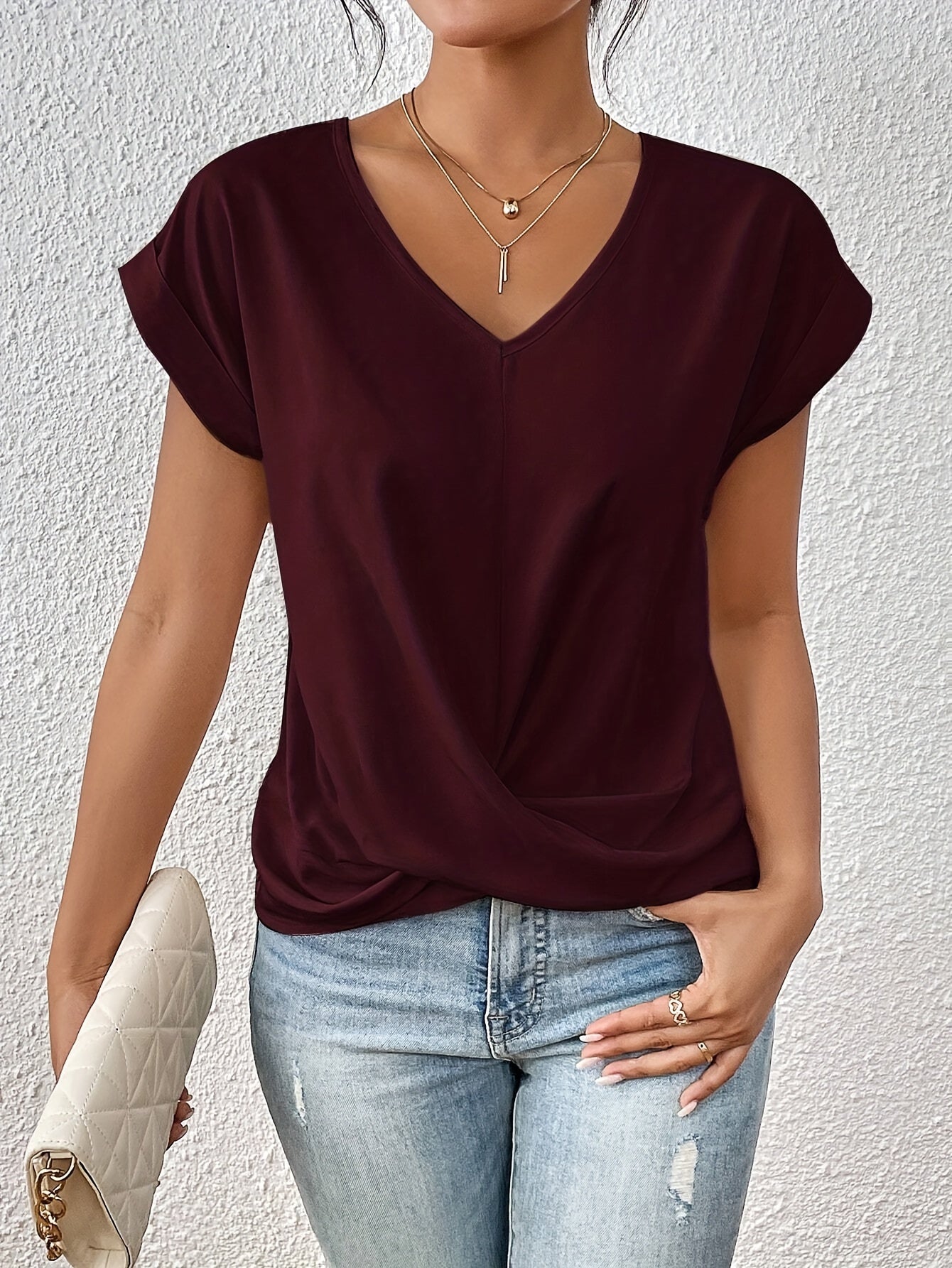 Lovis | Casual T-shirt med sweetheart halsringning