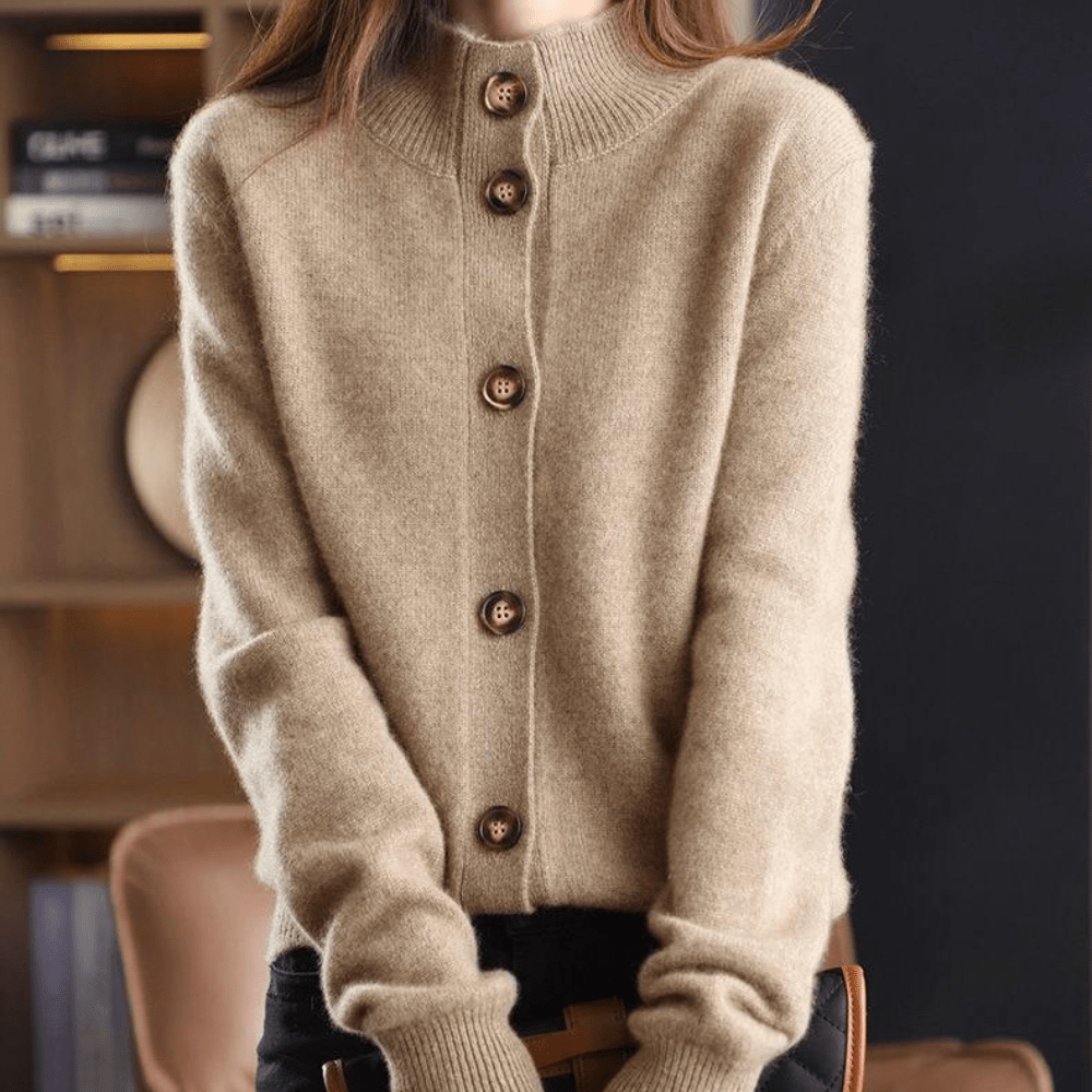 Anny | Lyxig Cashmere Stickad Kavaj