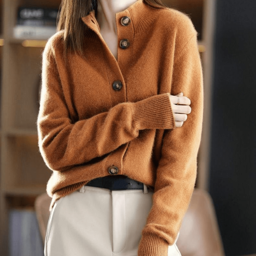 Anny | Lyxig Cashmere Stickad Kavaj