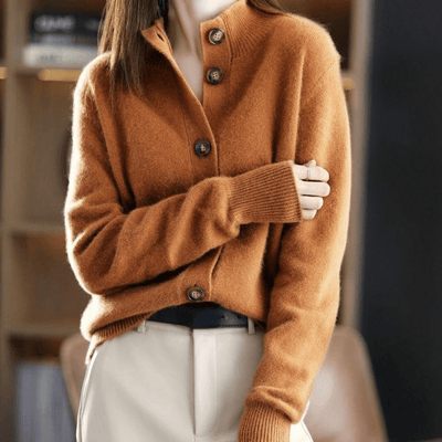 Anny | Lyxig Cashmere Stickad Kavaj