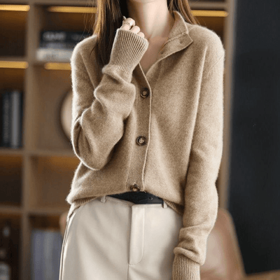 Anny | Lyxig Cashmere Stickad Kavaj
