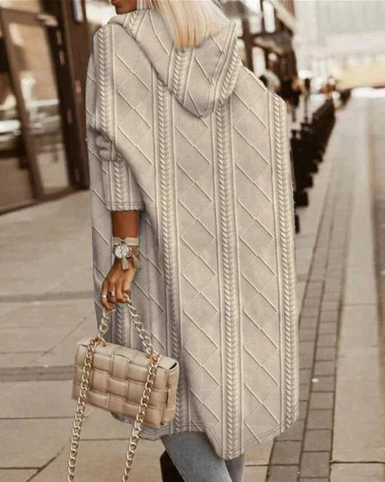Jelone | Förlängd Längd Huva Cardigan