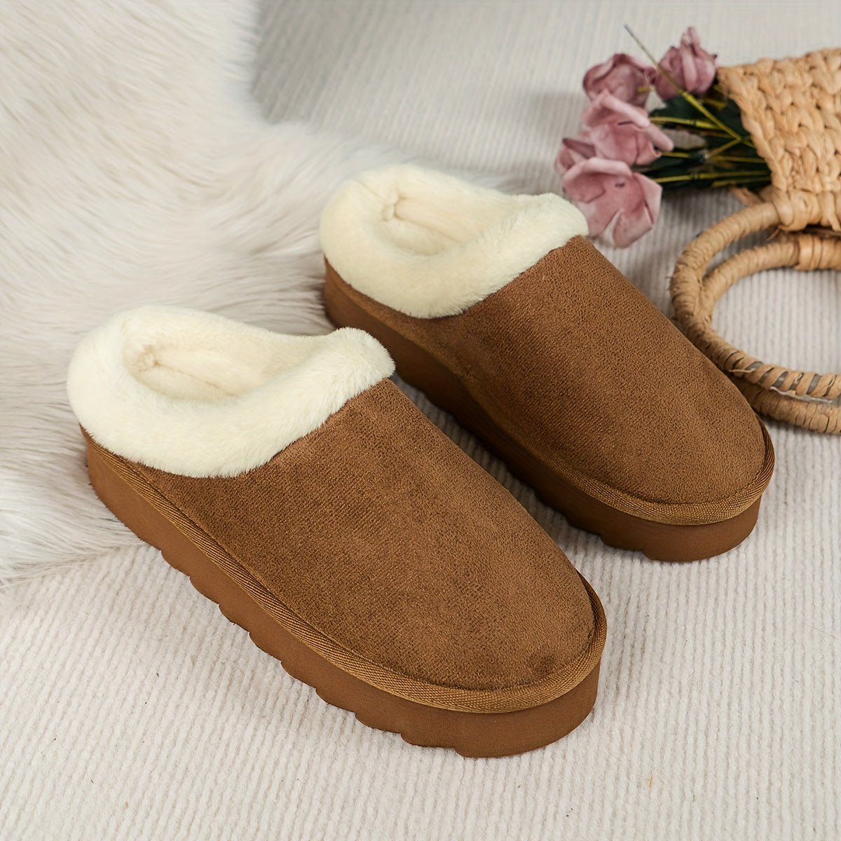 Henrietta | Bekväma fleece-slip-ons