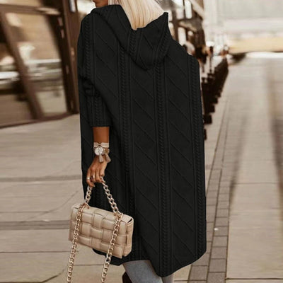 Jelone | Förlängd Längd Huva Cardigan